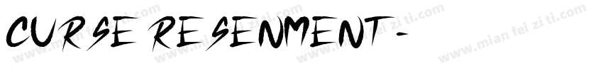 curse resenment字体转换